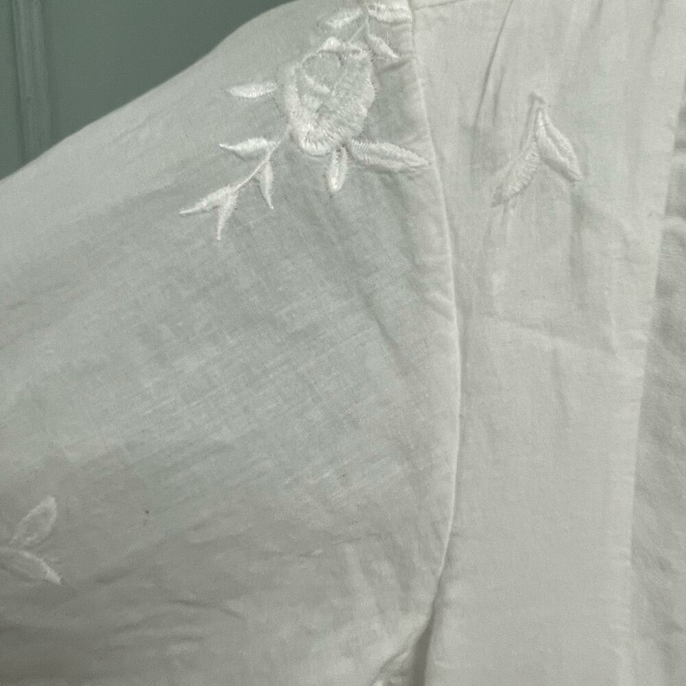 House of Harlow 1960 White Eyelet Button-Front Mini Dress - Picture 4 of 8